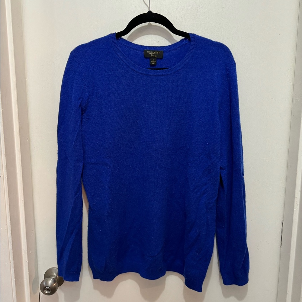 Blue cashmere sweater, size L